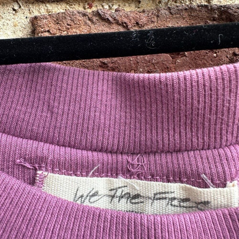 Free People X We The Free Kate Ribbed Stretch Tank Top Grape Womens S NEW - Picture 7 of 8